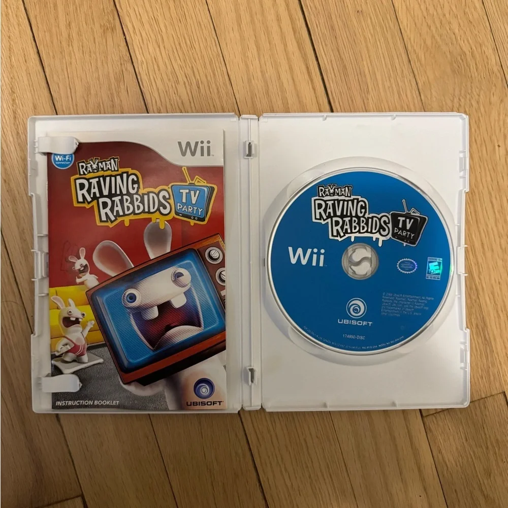 Nintendo‎ Wii Rayman Raving Rabbids TV Party Video Game Excellent Condition